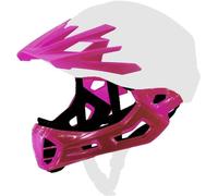 Cratoni Visor + Chinguard Set C-Maniac lucentpink - visière et mentonnière de rechange pour le casque Cratoni C-Maniac en taille M+L - protection optimale et design stylé