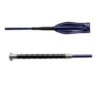 Cravache d'obstacles équitation QHP Comfort Bleu 65 cm