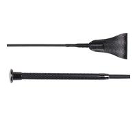 Cravache d'obstacles équitation QHP Spiral Noir 65 cm