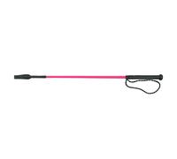 Cravache équitation à poignée pour cheval Whip & Go Twist Rose 65 cm