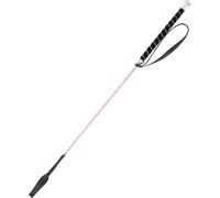 Cravache équitation à rayures Equipage Rose 65 cm