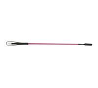 Cravache équitation en nylon tressé pour cheval Whip & Go Rose 68 cm