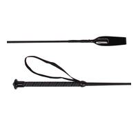 Cravache équitation pour cheval enfant Q-essentials Felix Noir 65 cm