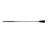 Cravache équitation pour cheval Whip & Go Insertstrass Noir 65 cm