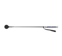 Cravache équitation pour cheval Whip & Go Soft Fantaisie Bleu 65 cm