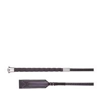 Cravache obstacles équitation cuir BR Equitation Kolga Noir 70 cm