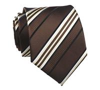 Cravate à carreaux vichy pour homme 8 cm - marron - taille unique