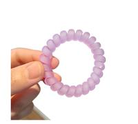 Cravate À Cheveux En Spirale Mate, 10 Pièces, Sans Trace, Minimaliste Et Mignonne, Adaptée À L'attache(Purple)