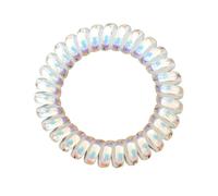 Cravate À Cheveux Enroulée Extensible Style Sirène Irisée, 10 Pièces, Accessoire Girly Avec Une Finition Multicolore Nacrée(L)