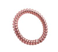 Cravate À Cheveux Style Bobine, Minimaliste, Haute Élasticité, Mince, Portée Comme Bracelet, 10 Pièces(Burgundy)