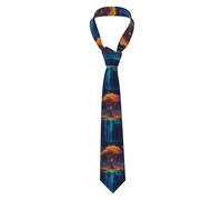 Cravate Arbre Flottant, Planète, Cascade Cravates Pour Hommes Casual Cravates Homme Réglable Cravate Étroite Pour Entreprise Mariage Fête