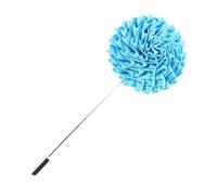 Cravate Avenue Signature - Boutonnière - Dahlia - Bleu Turquoise - Homme