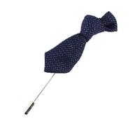 Cravate Avenue Signature - Boutonnière - mini cravate stripe - Bleu roi - Homme