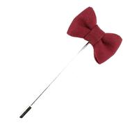 Cravate Avenue Signature - Boutonnière - mini noeud pap - Rouge Bordeaux - Homme