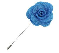 Cravate Avenue Signature - Boutonnière - rose sauvage - Bleu - Homme