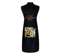 Cravate Avenue Signature Emmanuel Création Bordeaux. Tablier De Cuisine. C'est Vachement Bon - Noir Charbon, Fantaisie - Confectionné En Aquitaine. FABRIQUE EN FRANCE