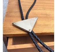 Cravate Bolo Homme Bootlace Cowboy - Corde En Cuir De Mode Triangle Inversé Décontracté Minimaliste Cravate De Bola De Rodéo Occidental, Cadeau D'Accessoires De Cravate De Cravate De Bijoux De No