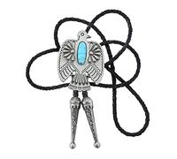 Cravate Bolo Pour Hommes - Cravate Bolo Totem Indien Thunderbird, Accessoires De Chemise De Pull À Breloques, Cravate En Cuir Occidental Cravates Bolo Pour Hommes Bijoux Cravate Bolo Pour Femmes En