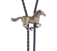 Cravate Bolo Western - Cravate Bolo De Style Cheval Au Galop Western, Cravate Bolo Avec Cordon En Cuir Réglable Polyvalent, Cravate Bolo En Cuir Pour Hommes Et Femmes, Cravate Bola Western Native,M