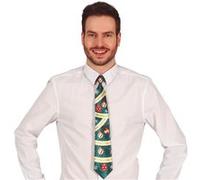 cravate boules de noël vert 34cm adulte - guirma 41222 Vert G