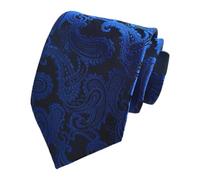 Cravate cachemire noire pour homme avec motif ton subtil et forme effilée | Un motif cachemire discret apparaît dans un motif ton subtil sur la cravate sombre, qui a une forme conique classique et