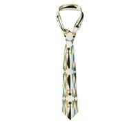 Cravate Chat Imprimé, Style Art Moderne Du Milieu Du Xxe Siècle, Noir Cravate Étroite Casual Cravates Homme Réglable Cravates Pour Hommes Pour Fête Travail Mariage