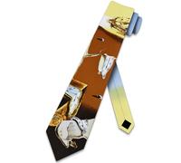 Cravate D'Affaires L'Art De Dali Déforme Le Temps Classique Cravate Pour Hommes Tendance Cravates Pour Les Célébrations Événements Fete