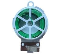 Cravate de jardinage - Attaches vertes pour plantes de jardin - Fil de jardinage avec cutter, ficelle de jardin pour plantes grimpantes, bouquets et guirlandes artisanales
