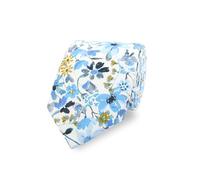 Cravate de mariage florale pour homme en 100 % coton doux | Plus de 20 styles, bleu clair, 145cm