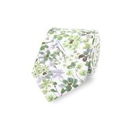 Cravate de mariage florale pour homme en 100 % coton doux | Plus de 20 styles, Vert, 145 centimeters