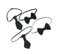Cravate de Poupée Miniature 4 Pièces en Tissu, Style Costume | Poupée Coton et Petit Doudou, Facile à Mettre, Détail Soigné, Lot de Quatre, Usage Quotidien