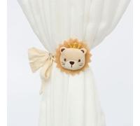 Cravate de rideau en coton et polyester avec motif floral de dessin animé pour ajouter un élément décoratif et maintenir l'ordre des rideaux (une cravate fleur)