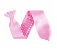 Cravate de sécurité unie en satin de 7,6 cm de large