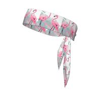 Cravate de sport avec imprimé flamant rose HYTTER à séchage rapide, évacuation de l'humidité, bandeau athlétique multifonction pour homme et femme