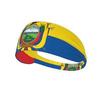 Cravate de sport drapeau de l'Équateur pour homme et femme - Bandeau cravate confortable et élégant pour toutes les activités