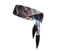 Cravate de tête de tennis pour homme et femme Motif Tour Eiffel de Paris Peinture à l'huile