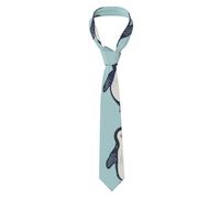 Cravate décontractée pour homme avec inscription « Look At The Penguins in the Sky » - Cravate réglable - Accessoire pour mariage et festival