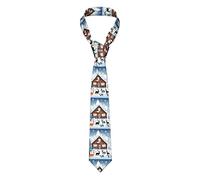 Cravate d'hiver pour mari et père, idéale pour les mariages, les garçons d'honneur, les missions, les danses, les cadeaux.