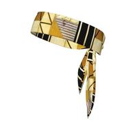 Cravate double face en bois rustique légère et réglable pour garder les cheveux loin - Parfait pour le sport