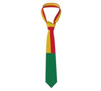 Cravate Drapeau Du Bénin Cravate Homme | Cravates Hommes Classique Doux Cravates Pour Célébrations Fêtes Événements