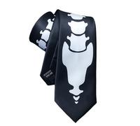Cravate élégante noire durable tendance pour événement, rendez-vous d'affaires, festival de musique, Noir , taille unique