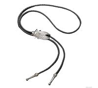 Cravate en jean Vantage pour homme avec motif de en cuir synthétique | Accessoire occidental classique pour homme | Cravate occidentale vintage pour cosplay, événements, voyages