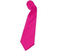 Cravate en satin Premier pour homme, unie (2 pièces/paquet) RW6934 (taille unique) (Fuchsia)