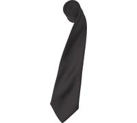 Cravate en satin Premier pour homme, unie (2 pièces/paquet) RW6934 (taille unique) (Gris foncé)