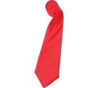 Cravate en satin Premier pour homme, unie (2 pièces/paquet) RW6934 (taille unique) (rouge fraise)