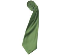 Cravate en satin Premier pour homme, unie (2 pièces/paquet) RW6934 (taille unique) (Vert sauge)
