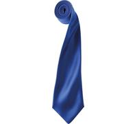 Cravate en satin Premier pour homme, unie RW1152 (taille unique) (bleu royal)