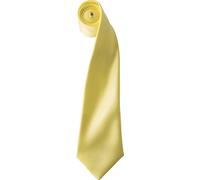 Cravate en satin Premier pour homme, unie RW1152 (taille unique) (Citron)
