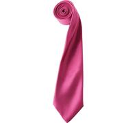 Cravate en satin Premier pour homme, unie RW1152 (taille unique) (Rose foncé)