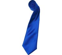 Cravate en satin Premier pour hommes, unie (2 pièces/paquet) RW6934 (taille unique) (Bleu roi)